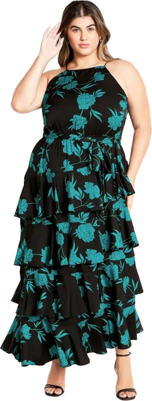 City Chic Women's Citychic Plus Size Maxi Joelle PRT