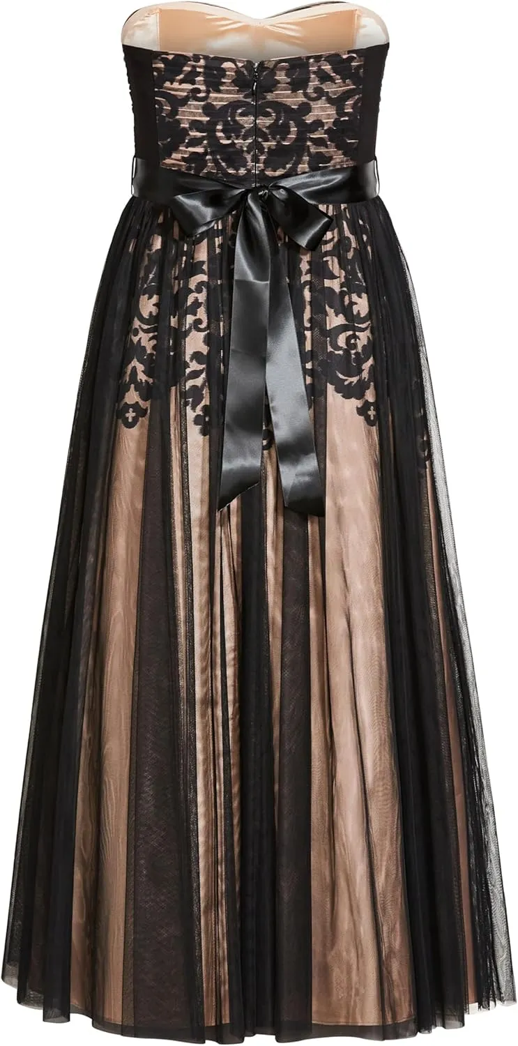 City Chic Women's Plus Size Dress - Embroidered Tulle Maxi