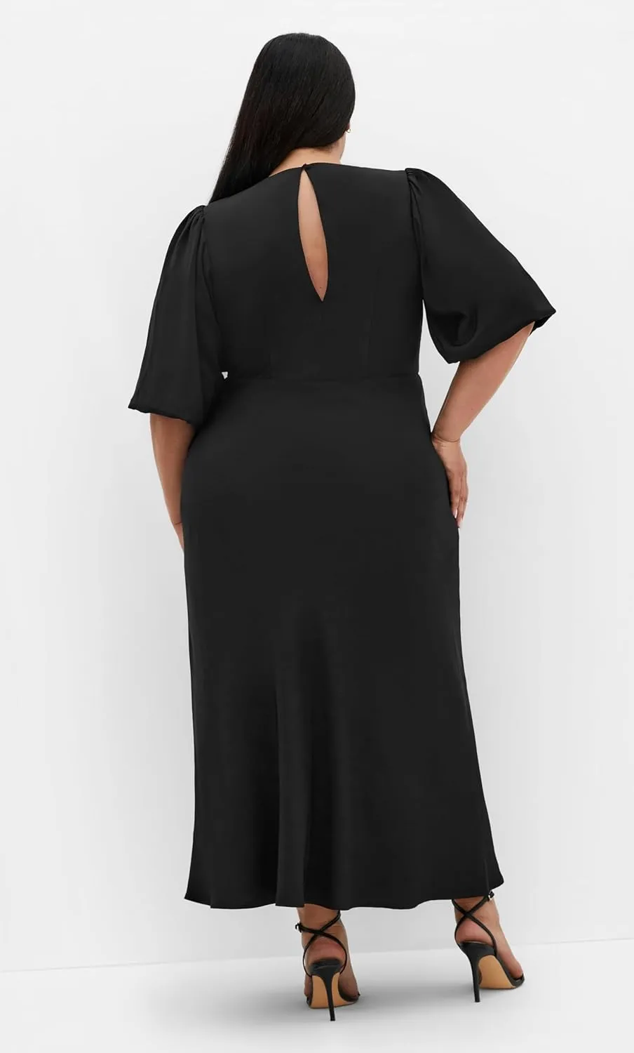 City Chic Women's Plus Size Dress - INES Puff Twist