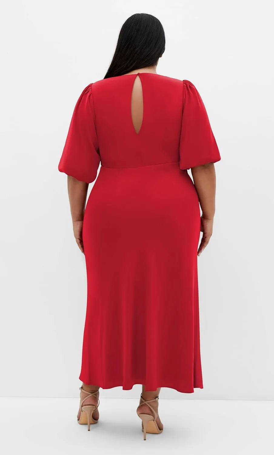 City Chic Women's Plus Size Dress - INES Puff Twist