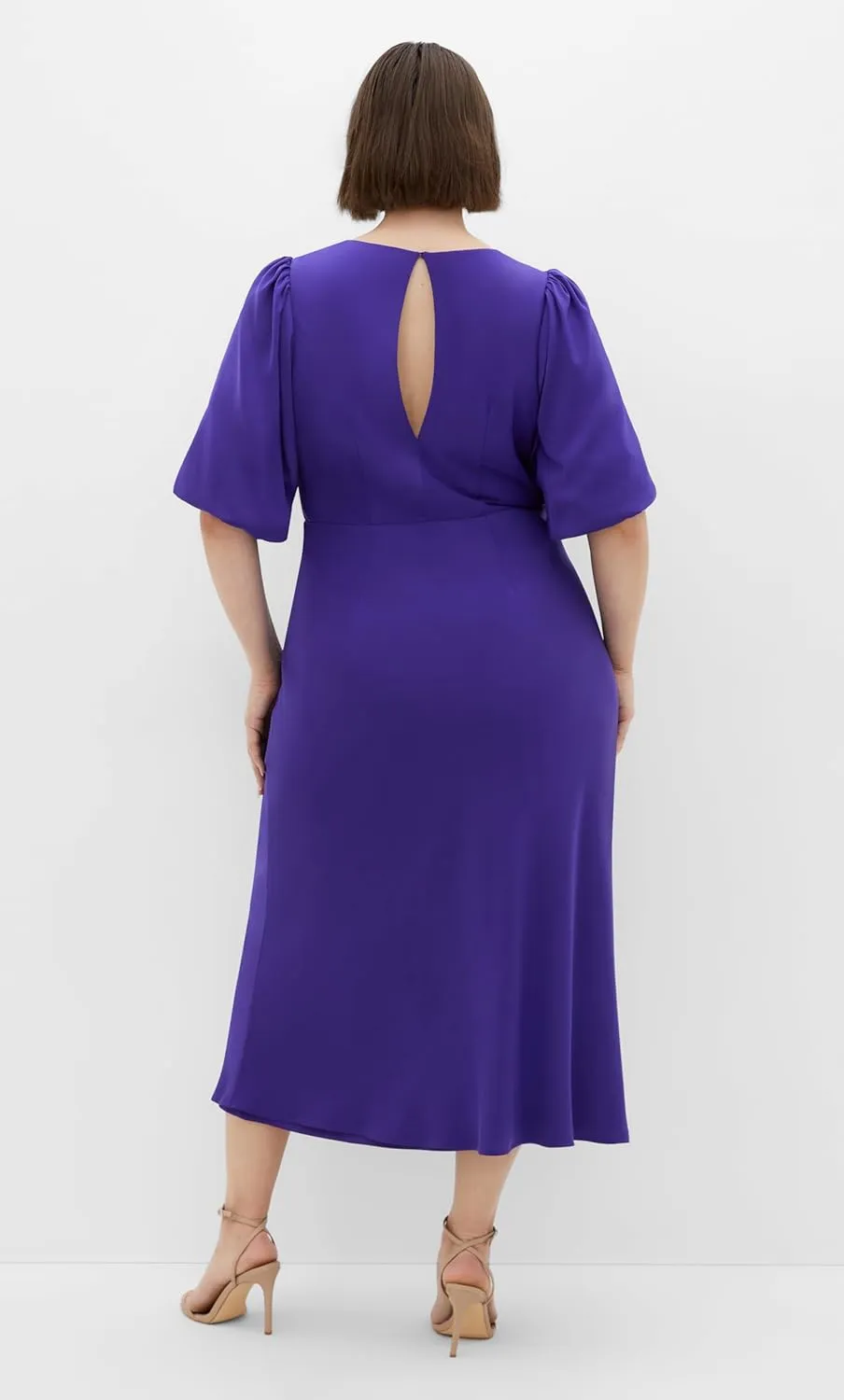 City Chic Women's Plus Size Dress - INES Puff Twist