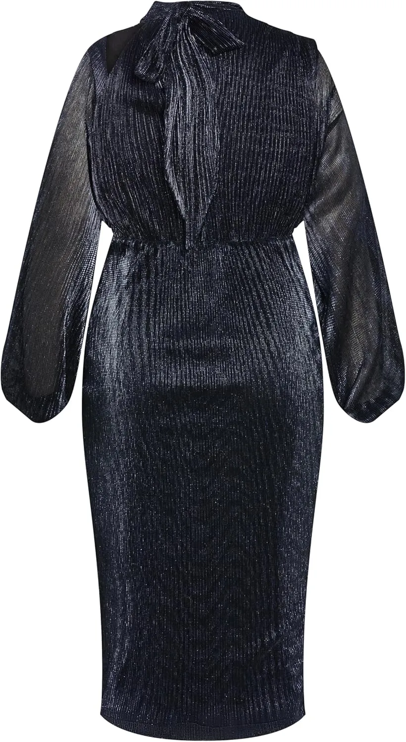 City Chic Women's Plus Size Dress - Jaylee Mesh Midi