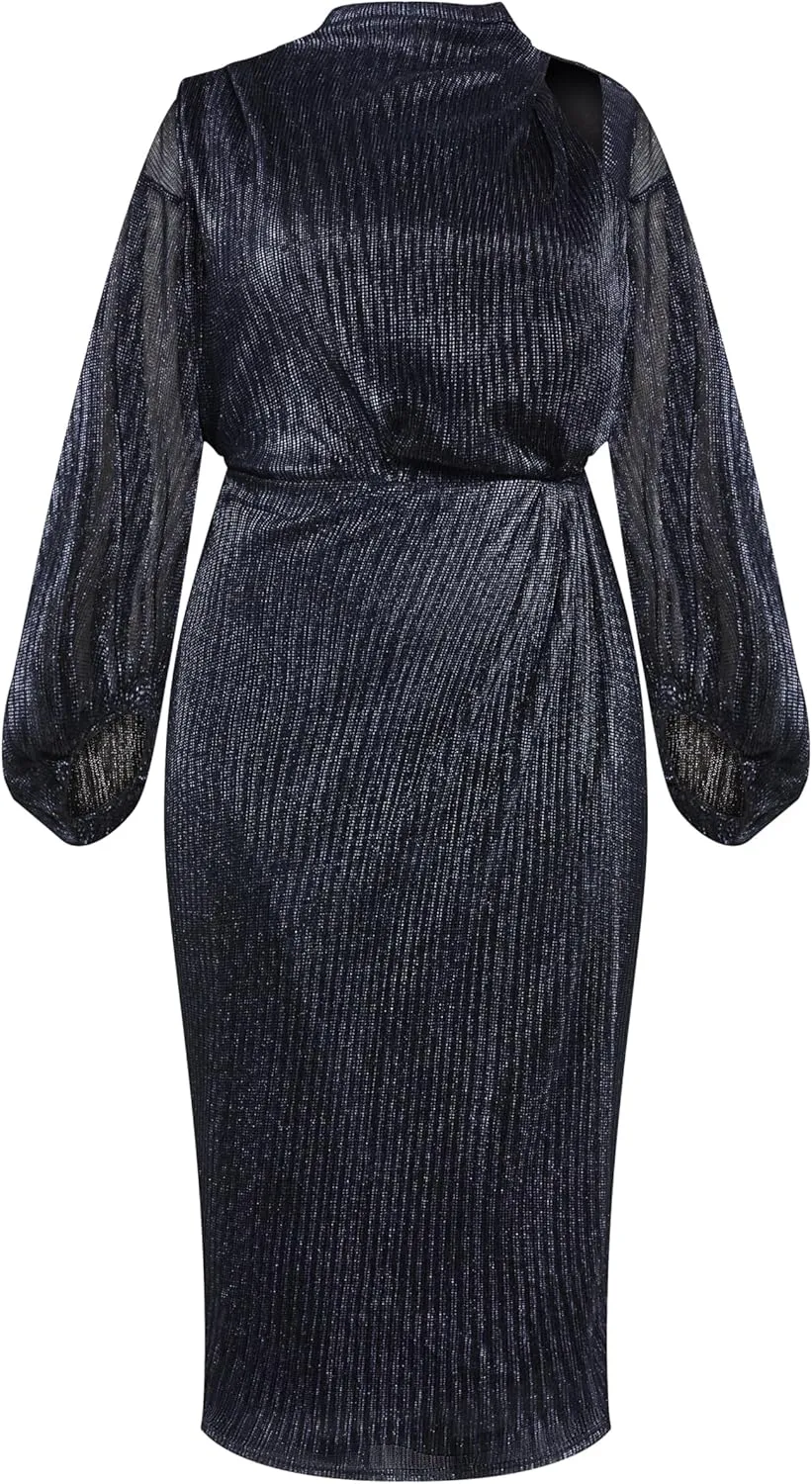 City Chic Women's Plus Size Dress - Jaylee Mesh Midi