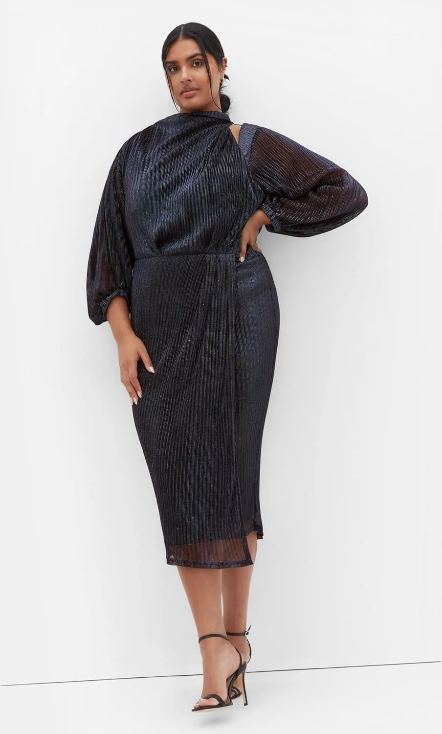 City Chic Women's Plus Size Dress - Jaylee Mesh Midi