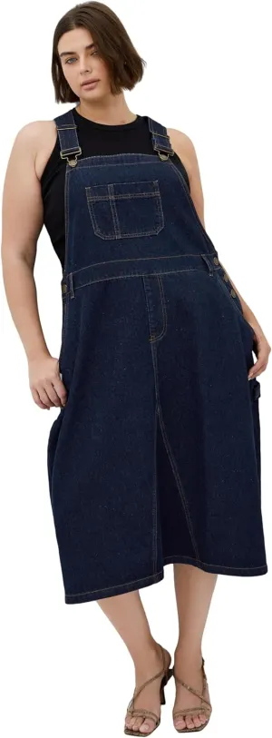 City Chic Women's Plus Size Dress - Pinafore Midi, 22