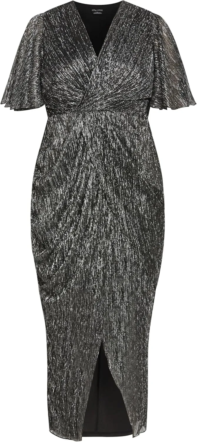 City Chic Women's Plus Size Maxi Dress - Lily Sparkle