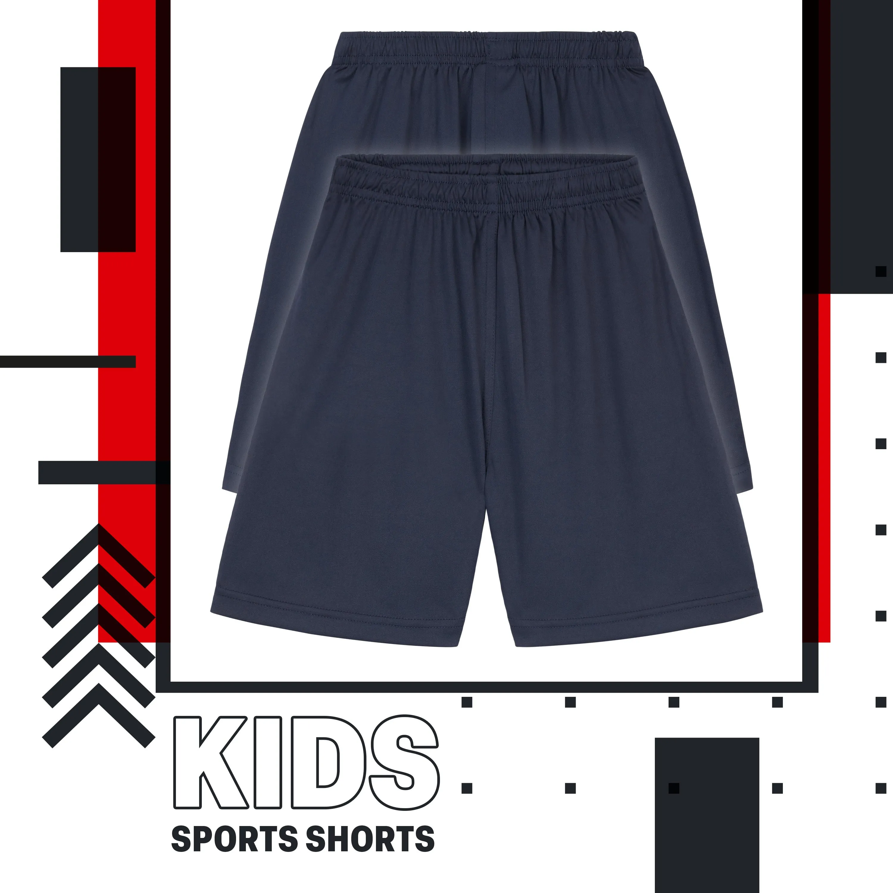 CityComfort Activewear Shorts for Kids, School PE Boys Shorts