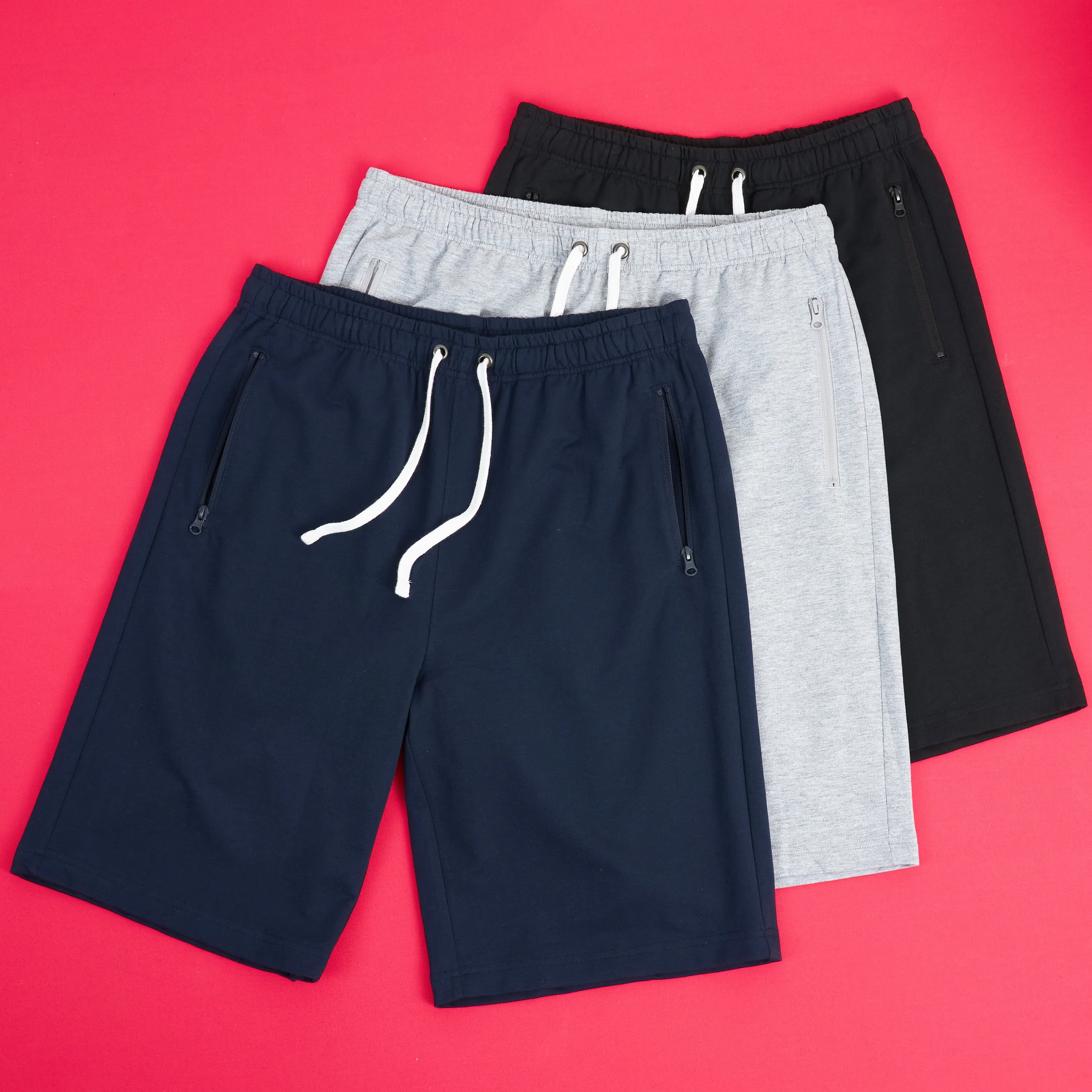 CityComfort Mens Activewear Shorts with Zipped Pockets for Sports Summer Gym