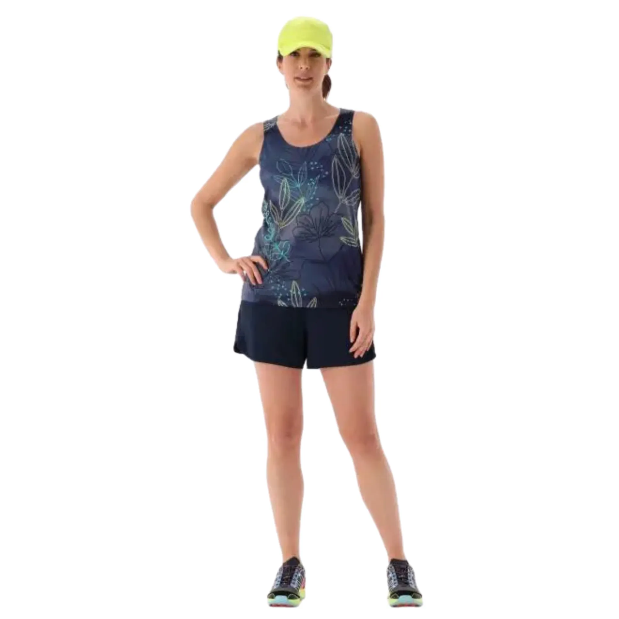 CMP Women's Unlimitech Trail Running 2-in-1 Shorts (3in)(Black/Blue)