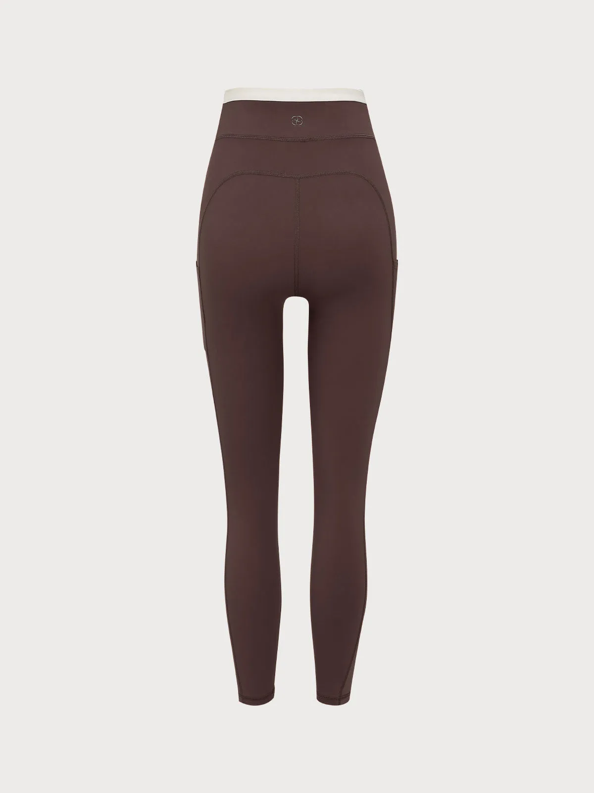 Coffee Natural Waisted Leggings 25”