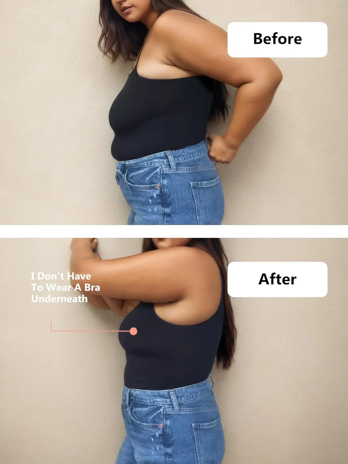 Compression Tank Tops for Women, High Shaping Scoop & V-Neck Cami, Shapewear Tummy Control Camisole