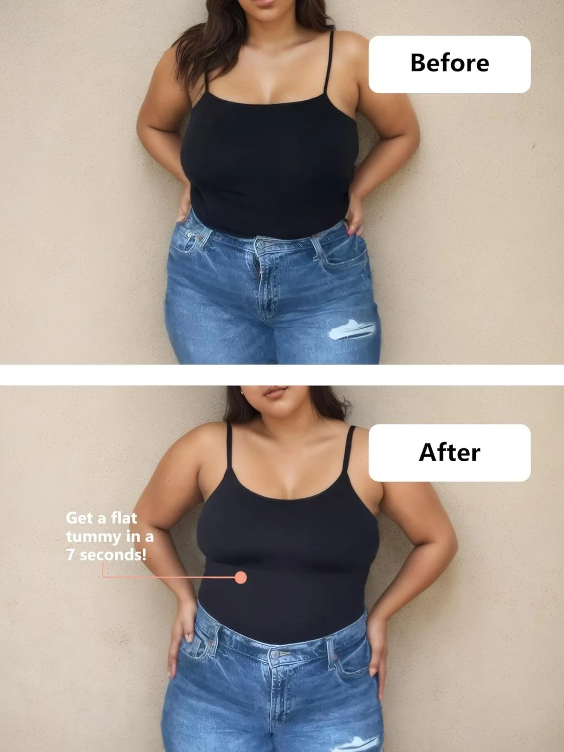 Compression Tank Tops for Women, High Shaping Scoop & V-Neck Cami, Shapewear Tummy Control Camisole