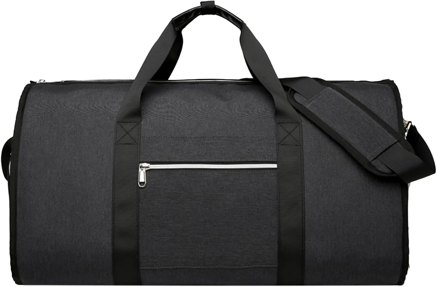 Convenient Foldable Garment Bag - Keep Clothes Wrinkles Lightweight, Water Resistant | Dry Wet Separated Pockets Overnight, Weekender Bags for Women and Men with Adjustable Shoulder Strap