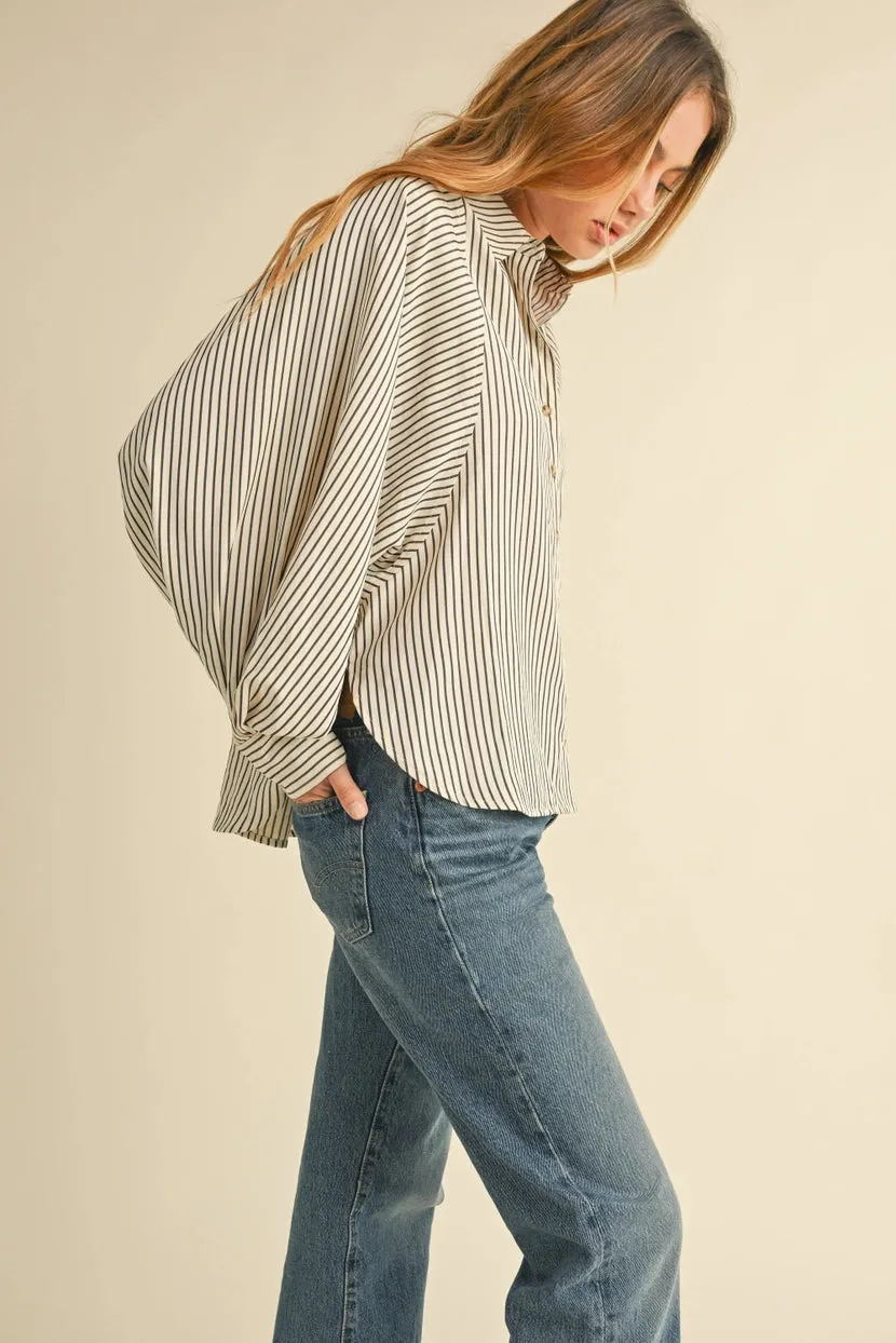 Cory Raglan Sleeve Stripe Shirt