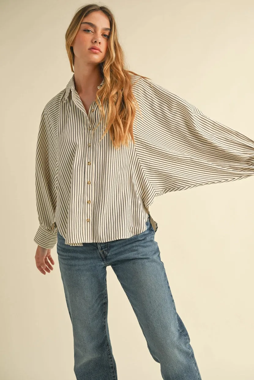 Cory Raglan Sleeve Stripe Shirt