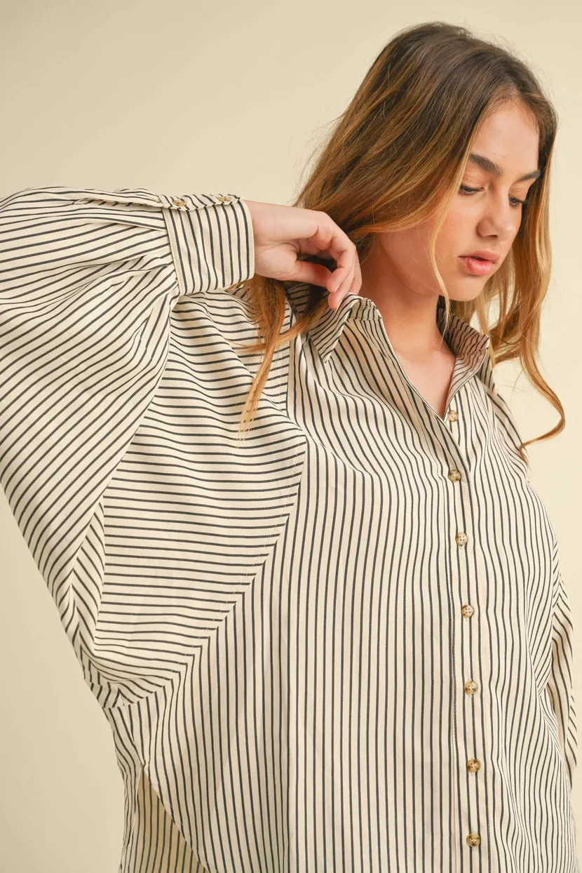 Cory Raglan Sleeve Stripe Shirt