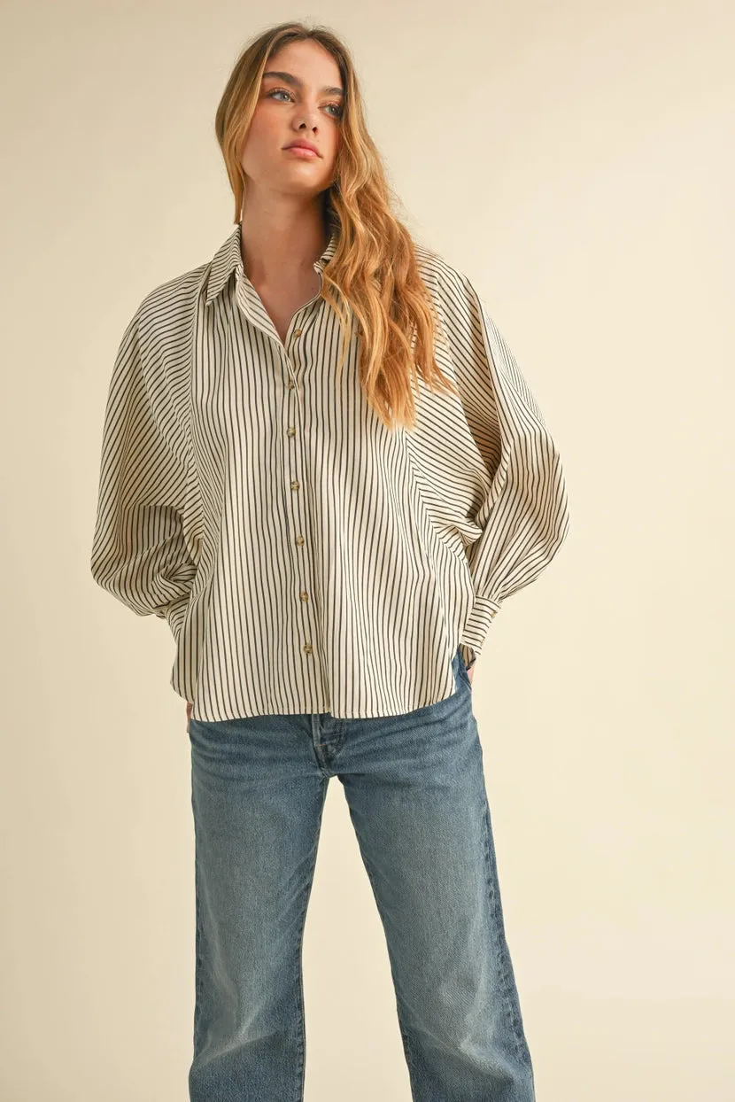 Cory Raglan Sleeve Stripe Shirt