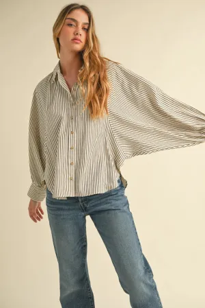 Cory Raglan Sleeve Stripe Shirt