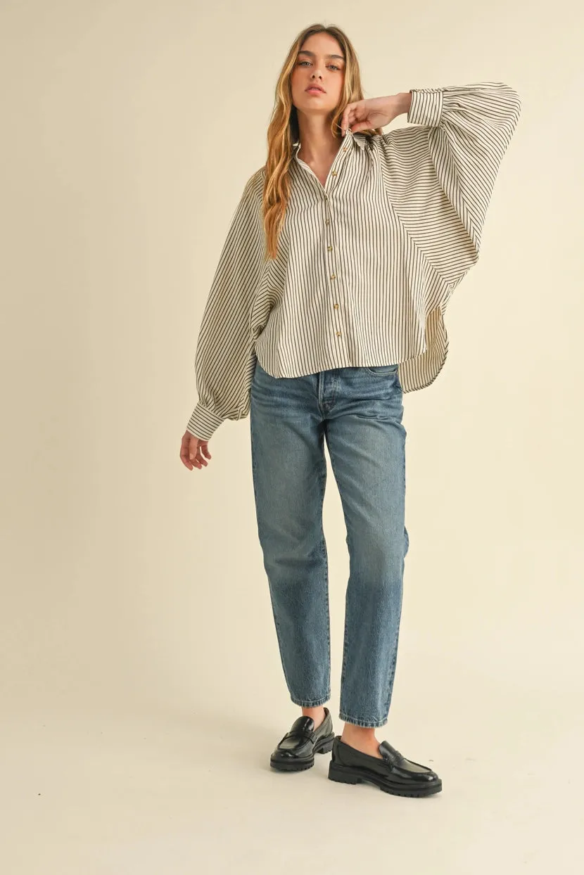 Cory Raglan Sleeve Stripe Shirt
