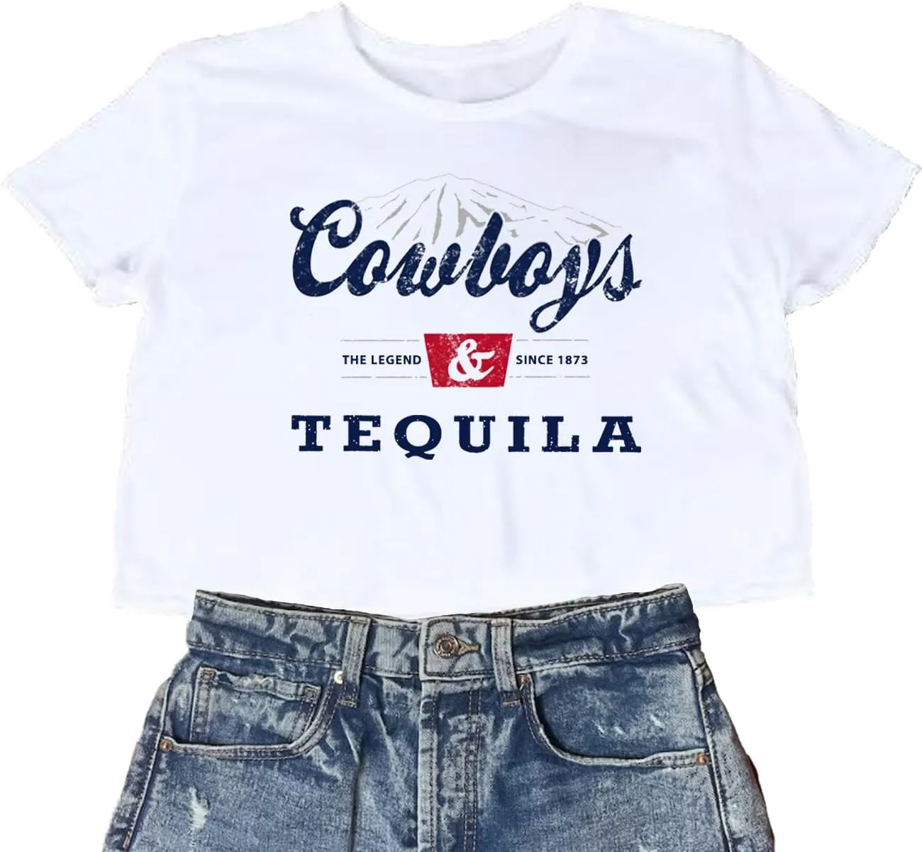 Country Music Cowboy Crop T Shirt Women Vintage Concert Tees Funny Western Rodeo Graphic Short Sleeve Tops Shirt