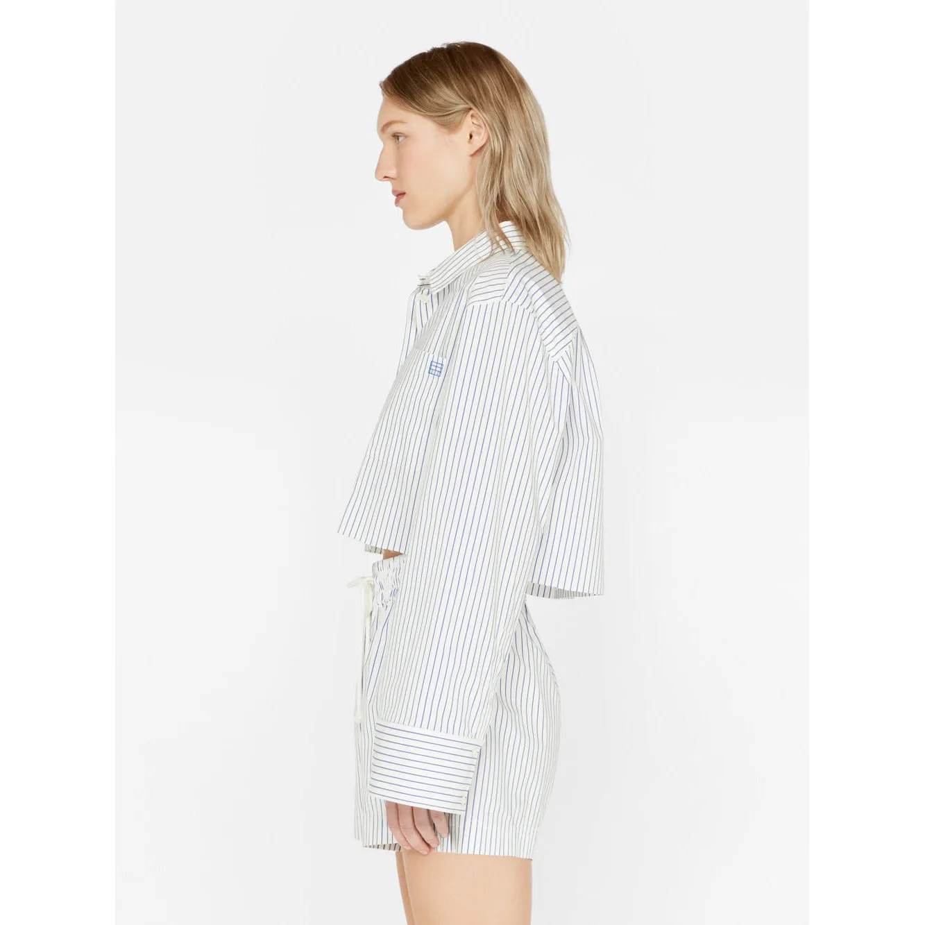 CROPPED WIDE SLEEVE SHIRT
