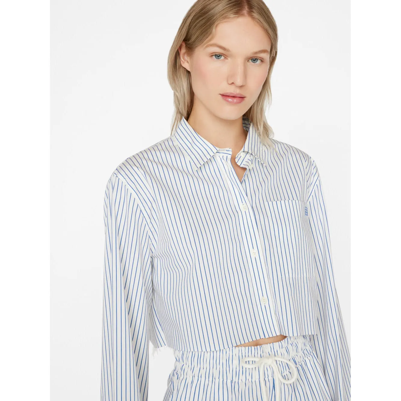 CROPPED WIDE SLEEVE SHIRT