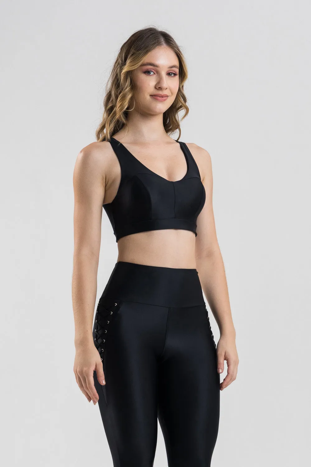 Crossover Sport Bra - Black