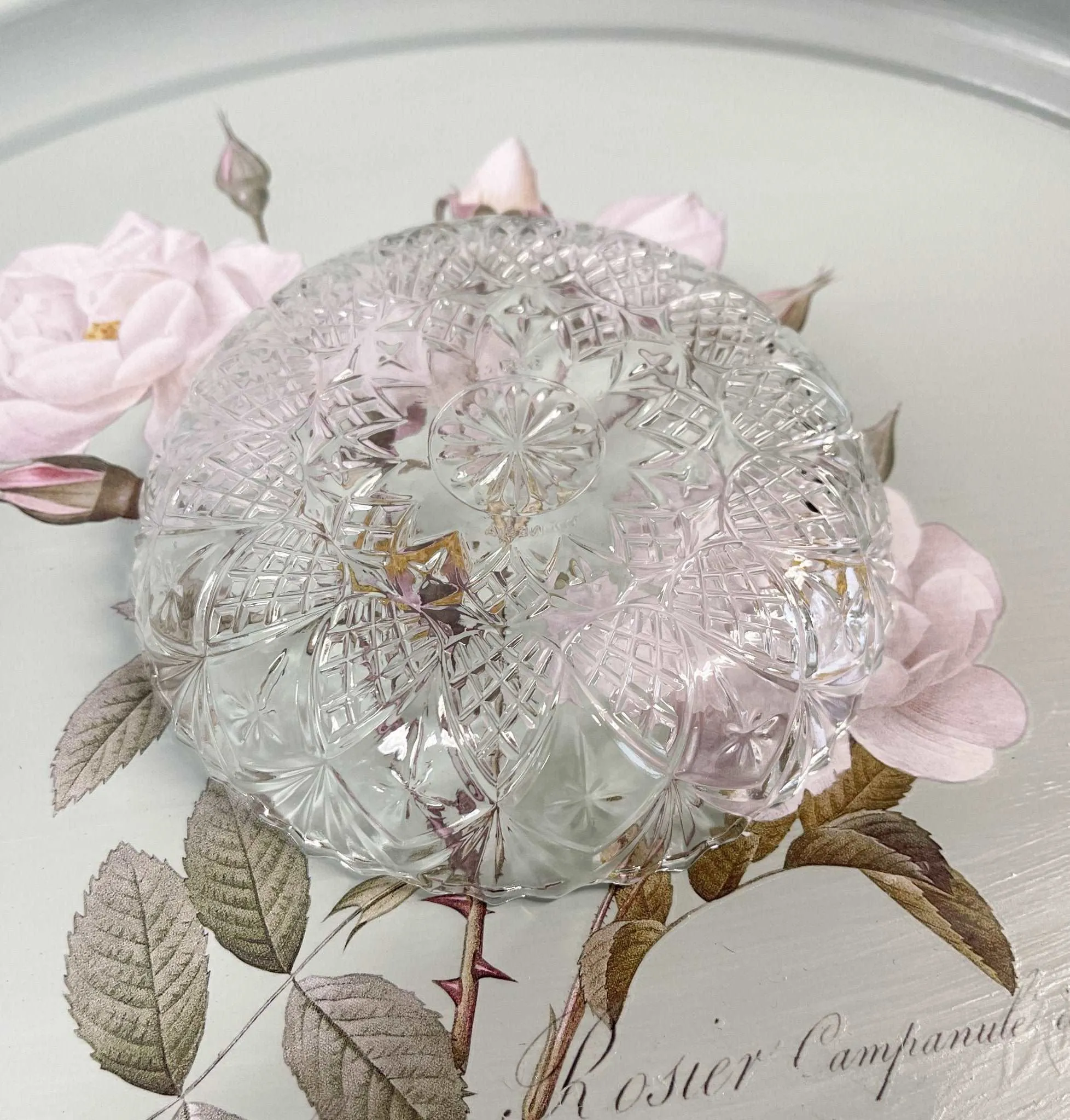 Cut Glass Dish - First National Glassware
