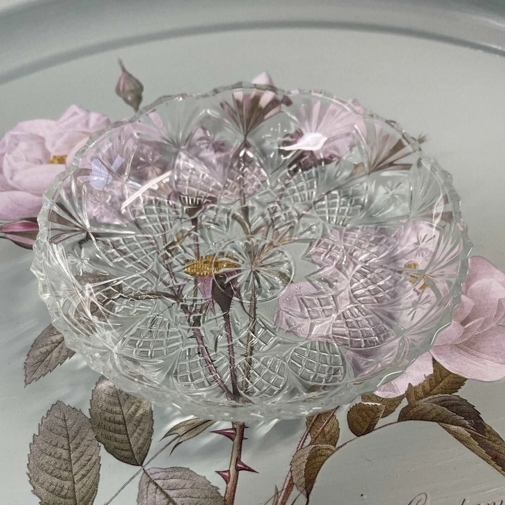 Cut Glass Dish - First National Glassware