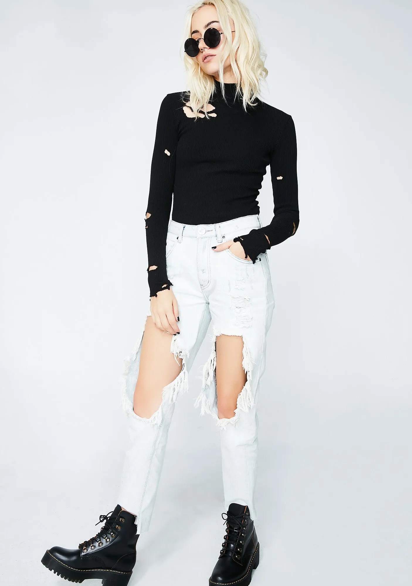 Diamonde High Waist Awesome Baggies