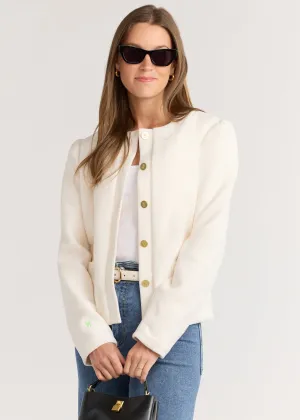 Diana Jacket in Vello Fleece (Cream)