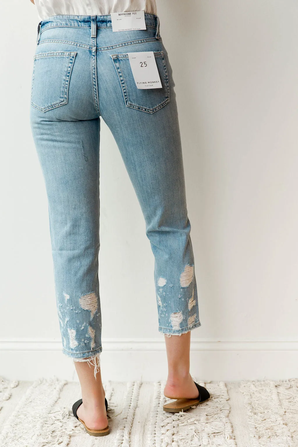 dremeled boyfriend jeans
