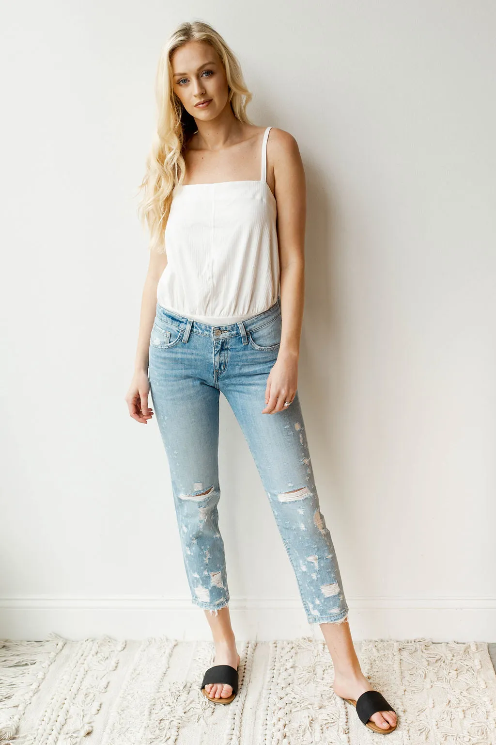 dremeled boyfriend jeans