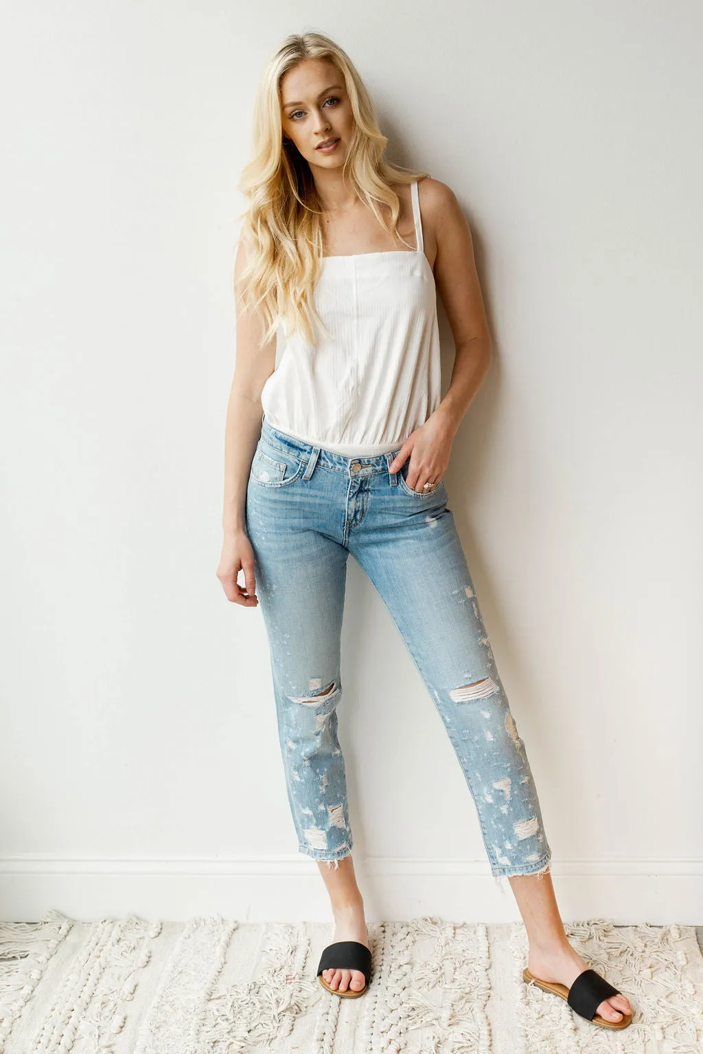 dremeled boyfriend jeans