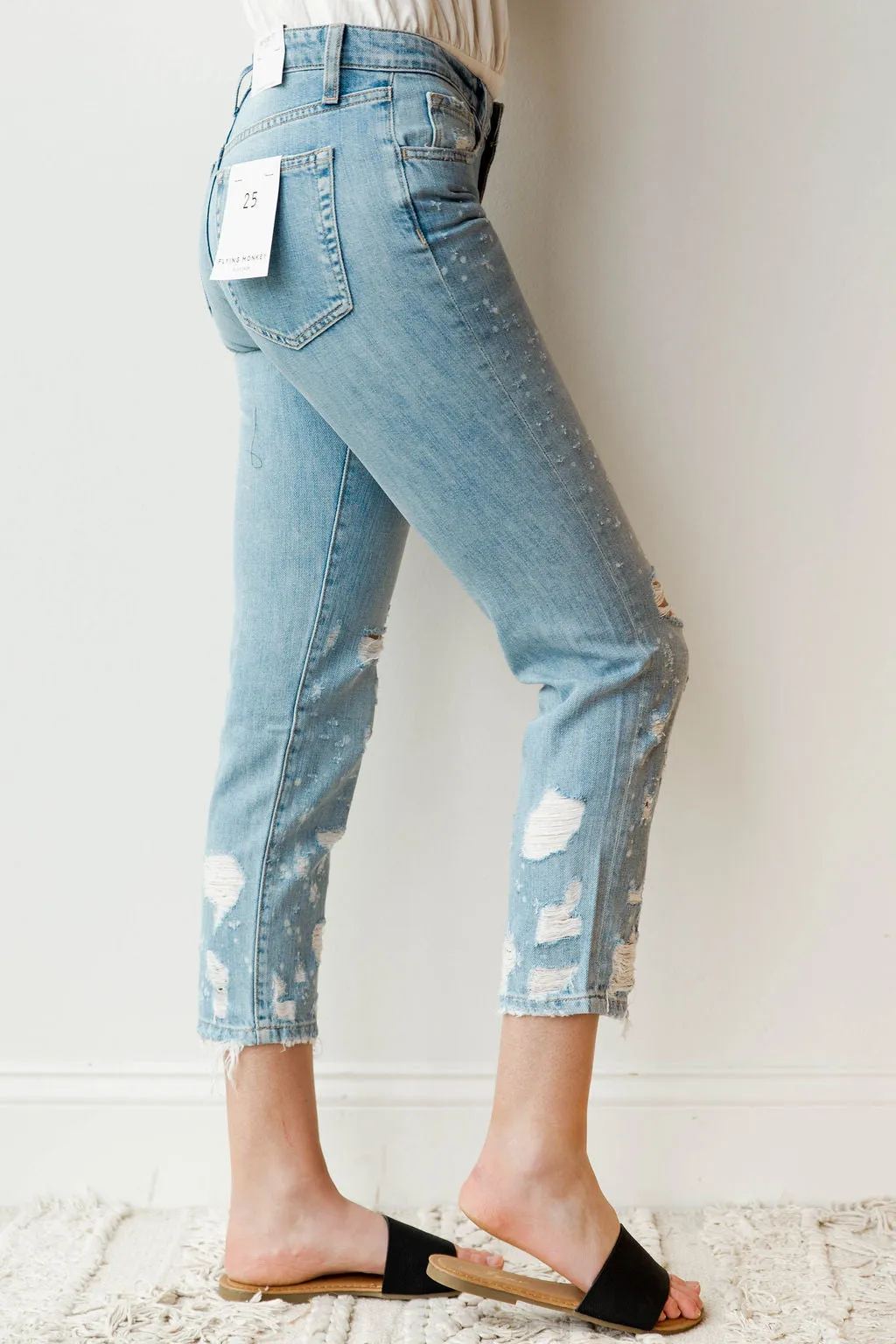 dremeled boyfriend jeans