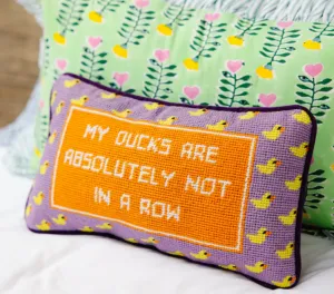 Ducks in a Row Pillow