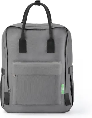 ECO CHIC Waterproof Recycled Canvas Twin-Handle Backpack  Sustainable Laptop Backpack