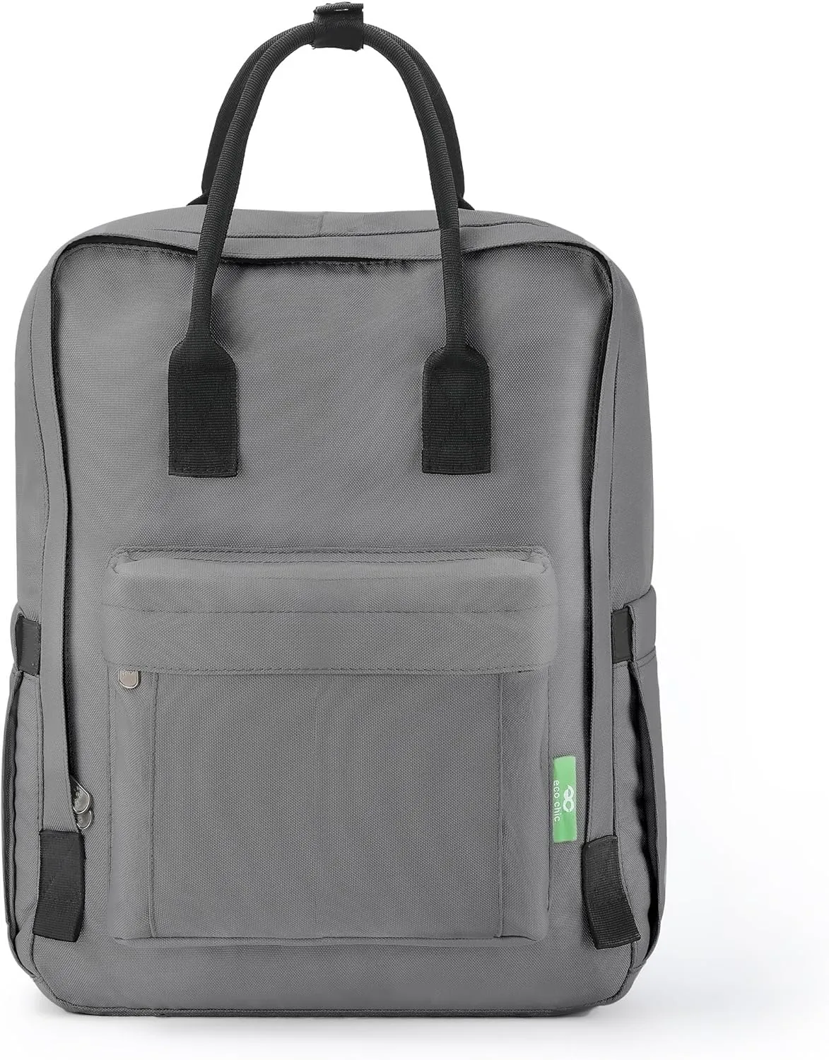 ECO CHIC Waterproof Recycled Canvas Twin-Handle Backpack  Sustainable Laptop Backpack