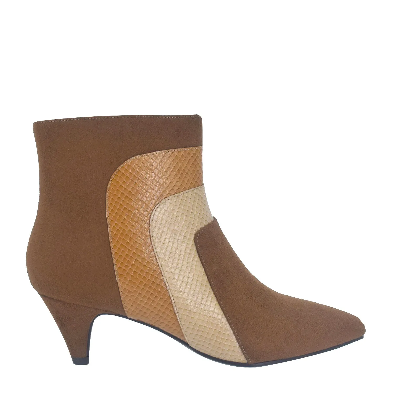 Eila Multi Texture Bootie with Memory Foam