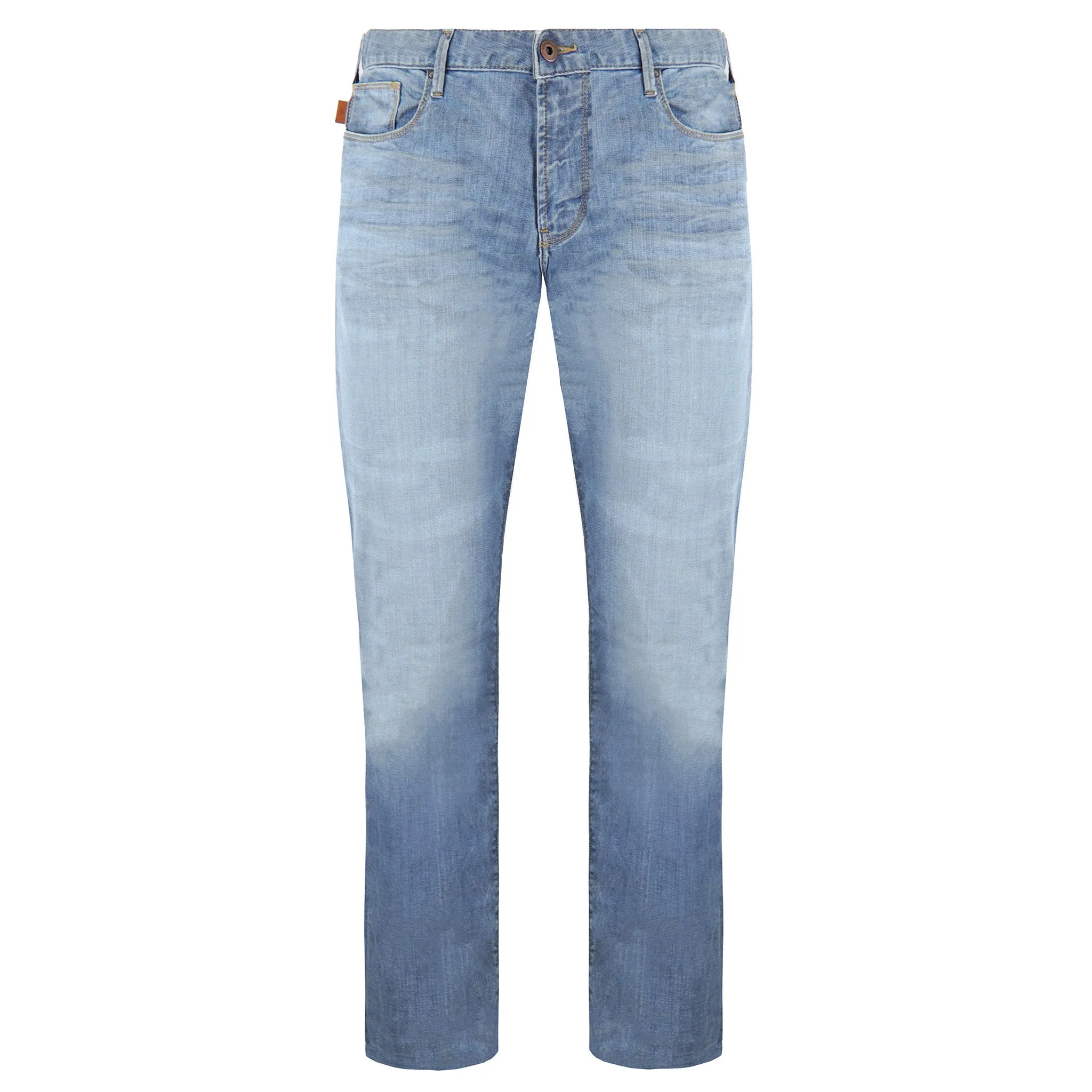 Emporio Armani Slim Fit Mens Distressed Jeans