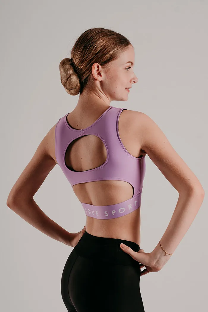 Empower Crop Top in Amethyst