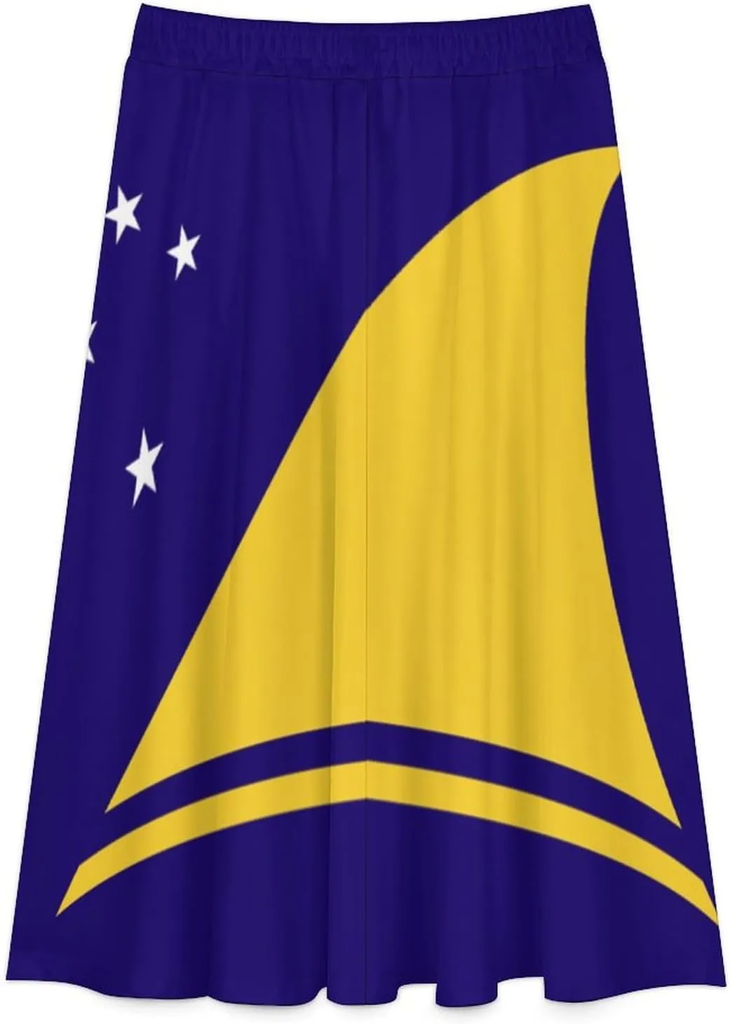 Fattyeery Skirts for Womens Tonga Flag Summer Comfy Dress Casual High Waist Holiday Long Skirts