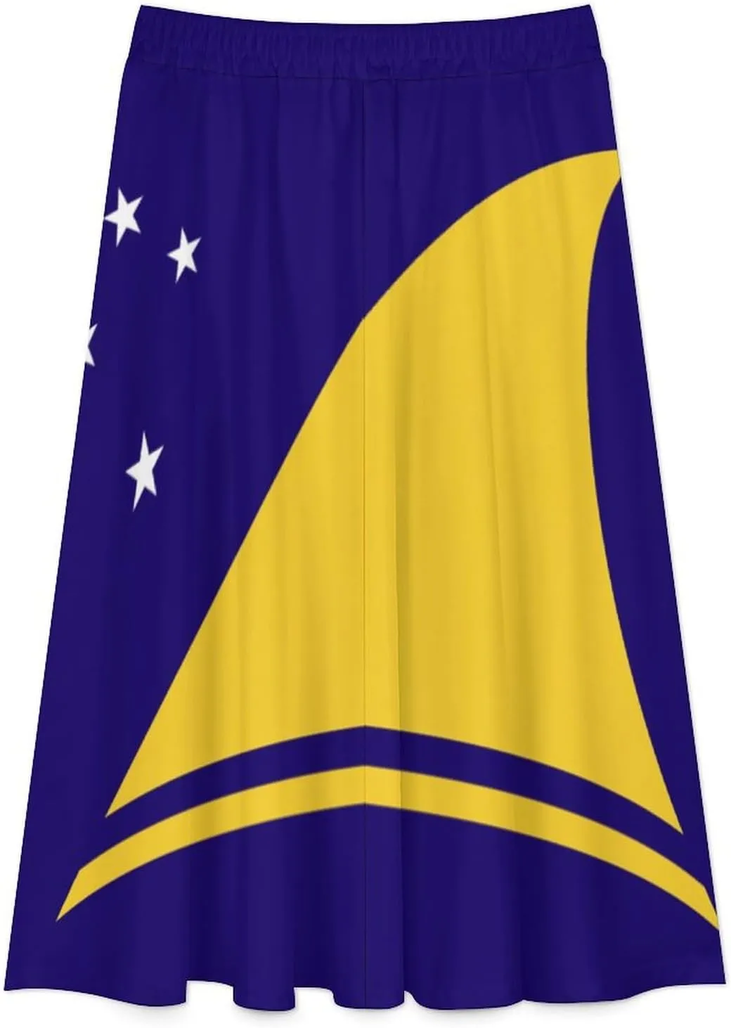 Fattyeery Skirts for Womens Tonga Flag Summer Comfy Dress Casual High Waist Holiday Long Skirts