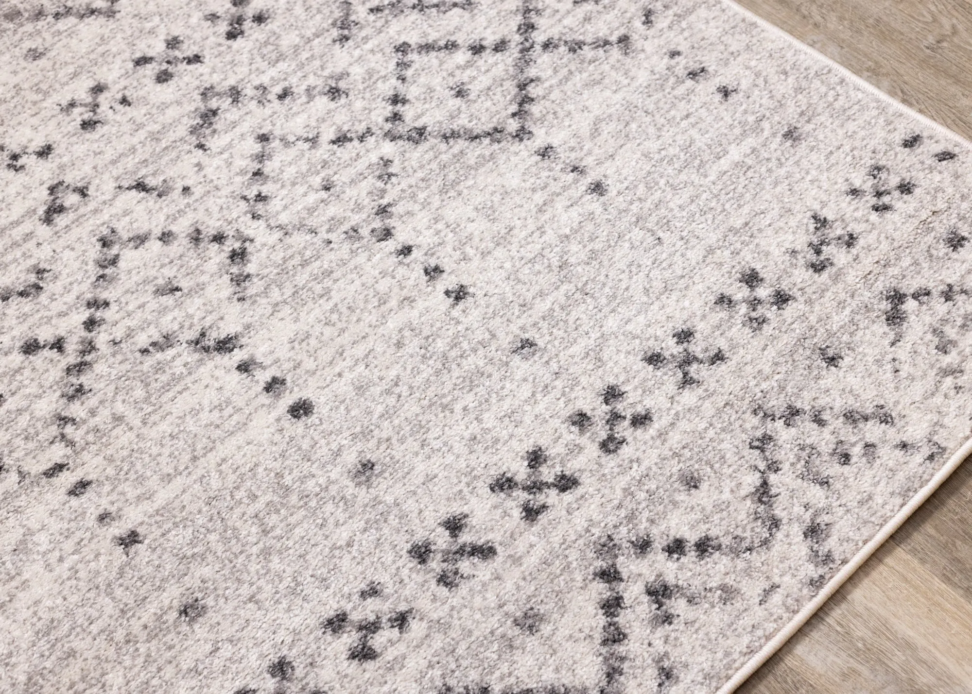 Focus Grey White Banded Global Inspired Rug by Kalora Interiors | Cheap Rugs Canada
