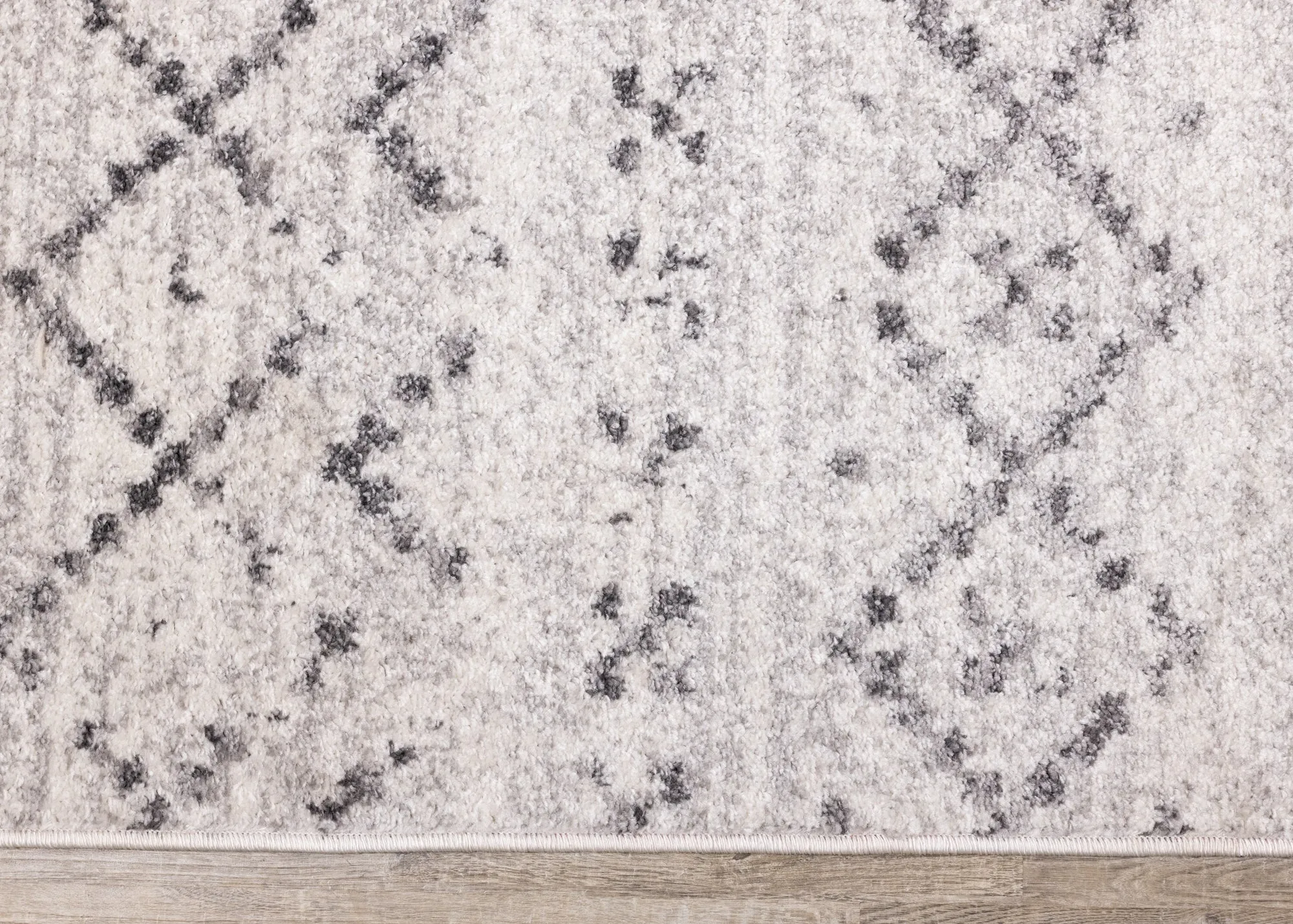 Focus Grey White Banded Global Inspired Rug by Kalora Interiors | Cheap Rugs Canada