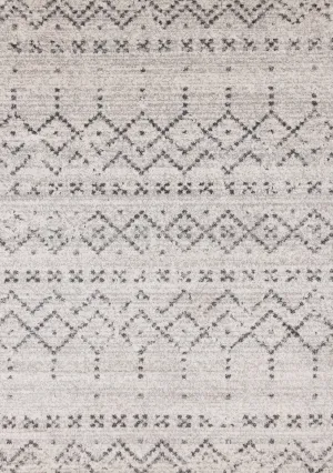 Focus Grey White Banded Global Inspired Rug by Kalora Interiors | Cheap Rugs Canada
