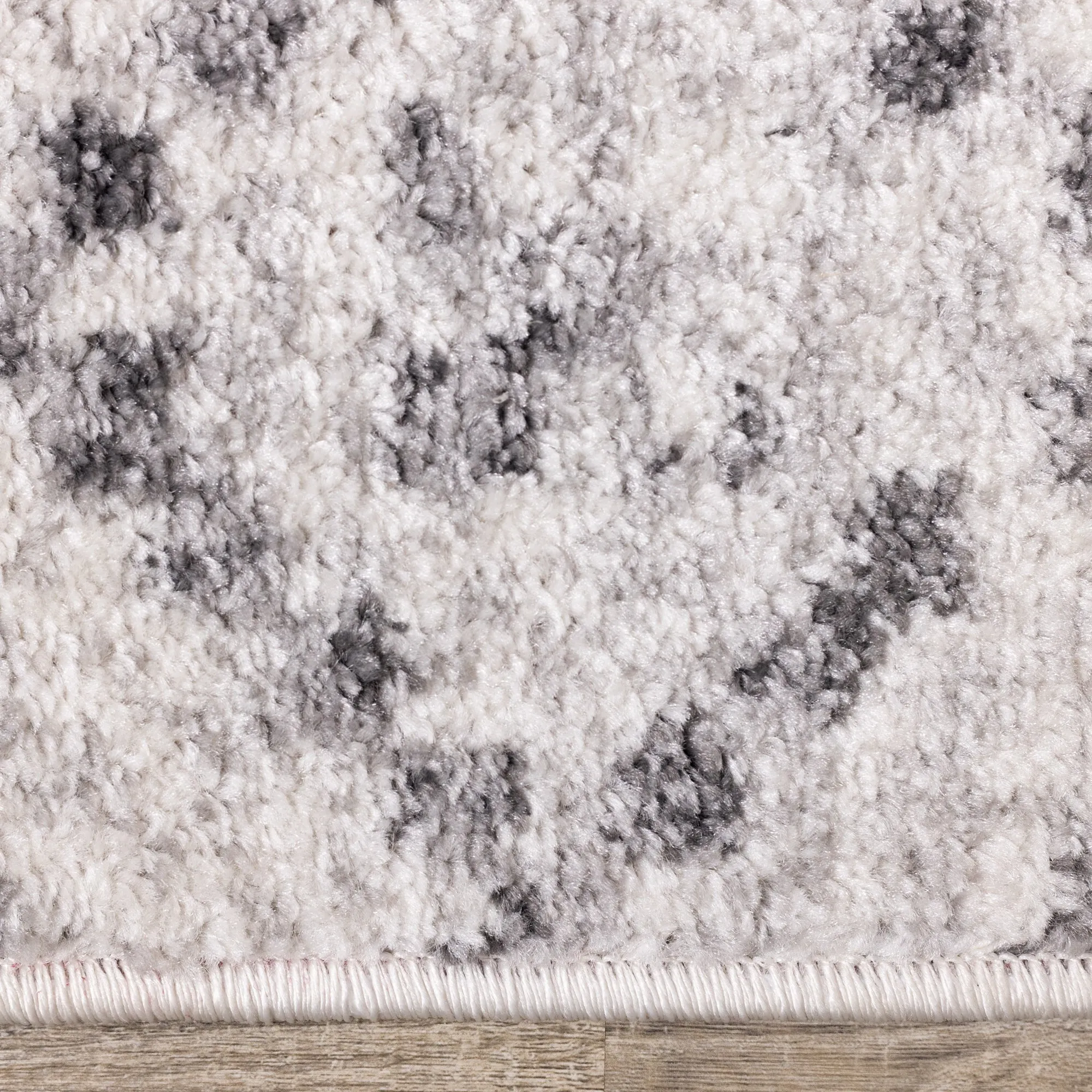 Focus Grey White Banded Global Inspired Rug by Kalora Interiors | Cheap Rugs Canada