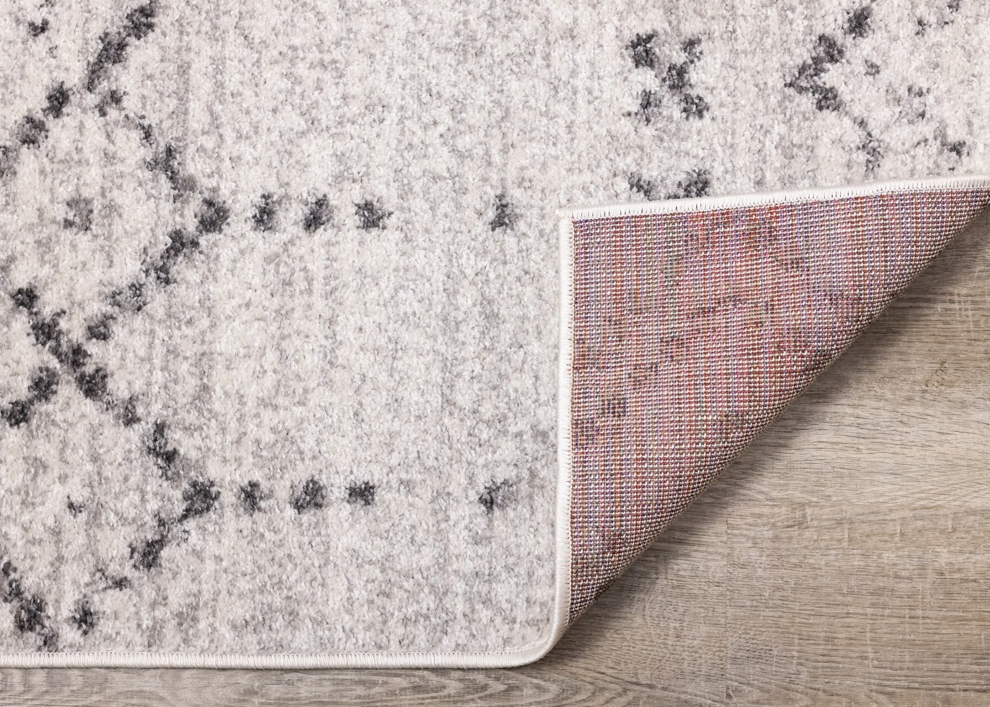 Focus Grey White Banded Global Inspired Rug by Kalora Interiors | Cheap Rugs Canada