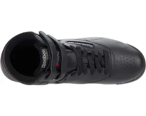 Freestyle Hi High Top Reebok Lifestyle Sneakers, black