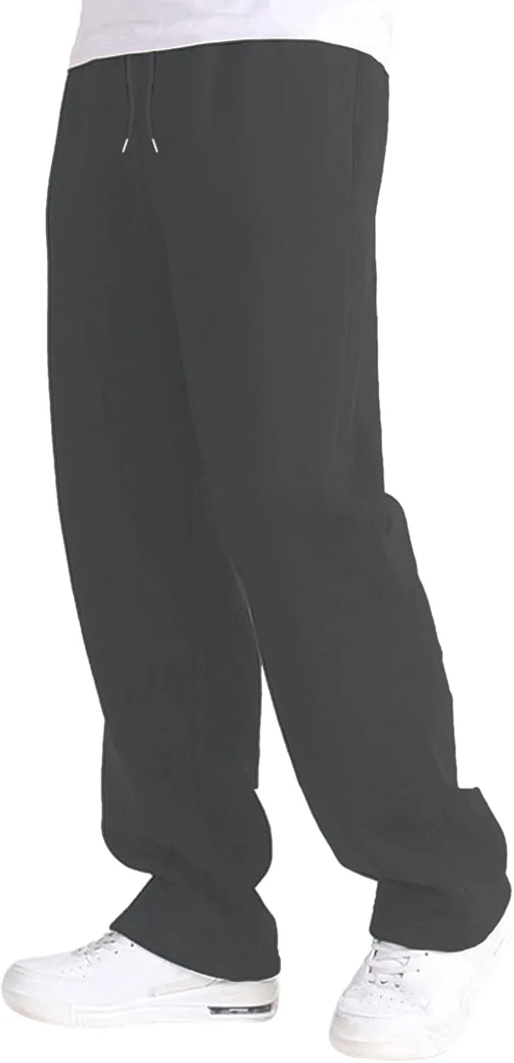 FZVYD Men's Sweatpants Athletic Lounge Pants Elastic Waist Drawstring Casual Joggers Relaxed Tapered Trousers with Pockets